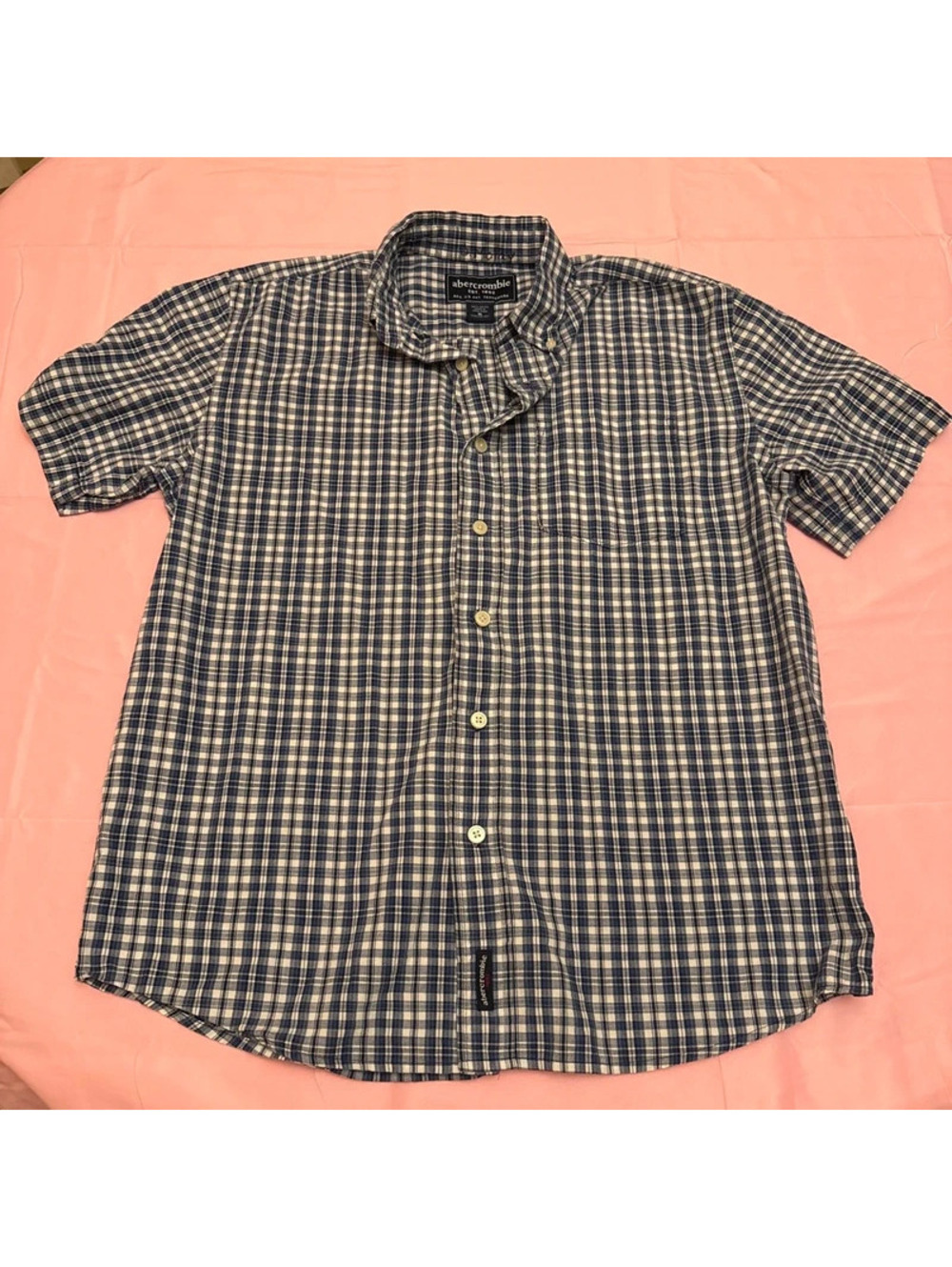 Abercrombie & Fitch men's short-sleeve button-down shirt [COPY]